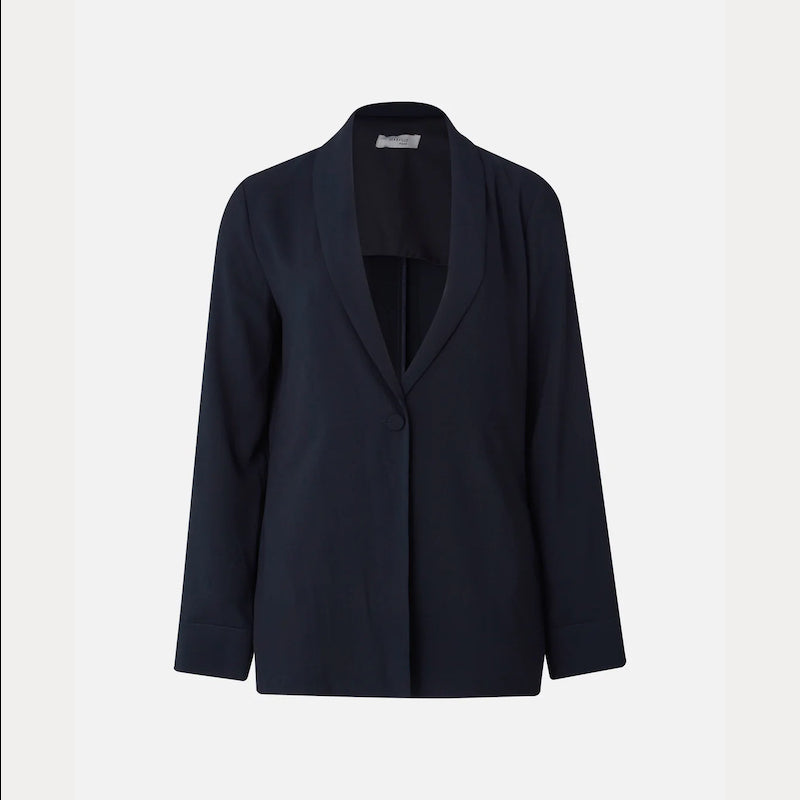 Elena Wrap Blazer Midnight Blue