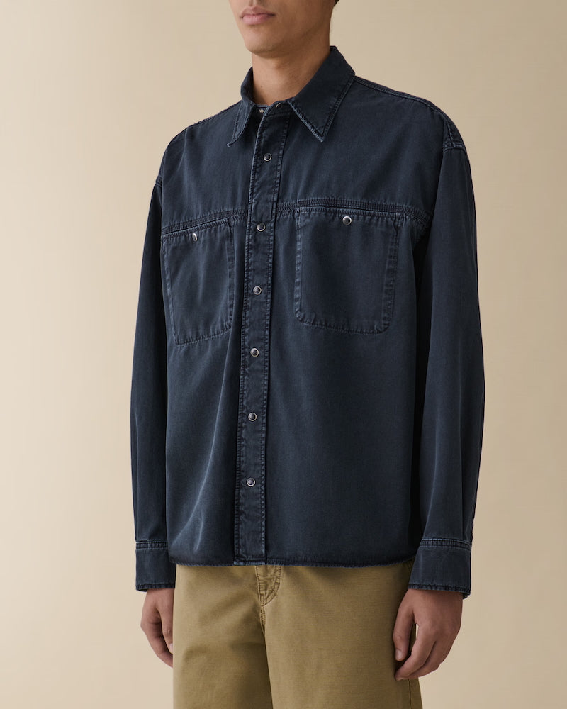 André shirt - blue black