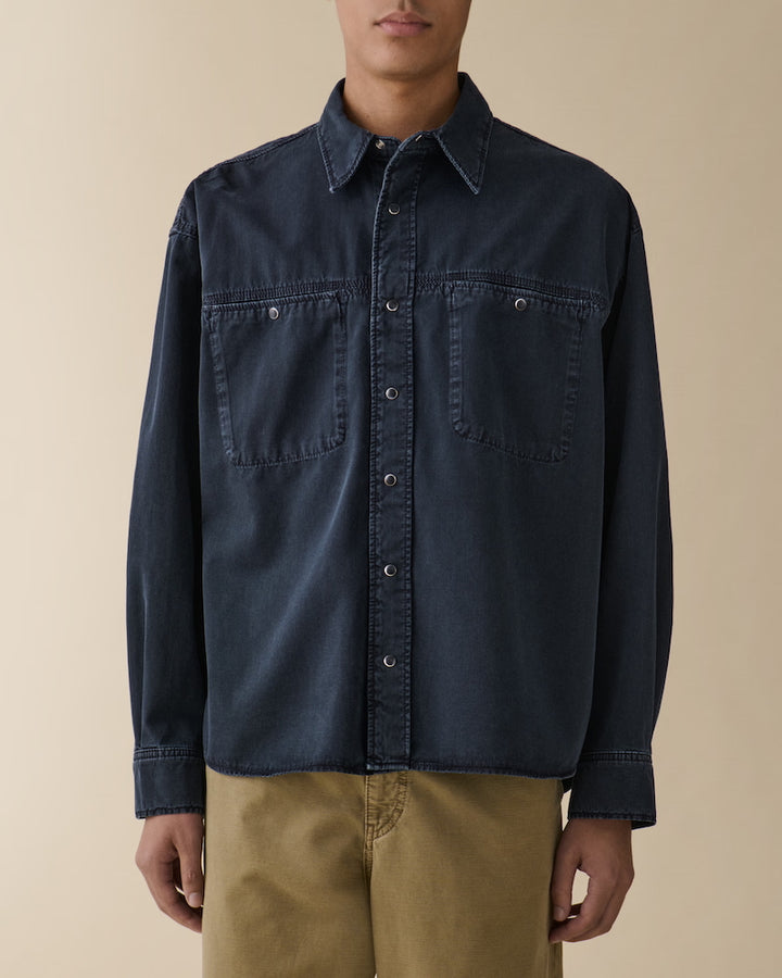 André shirt - blue black