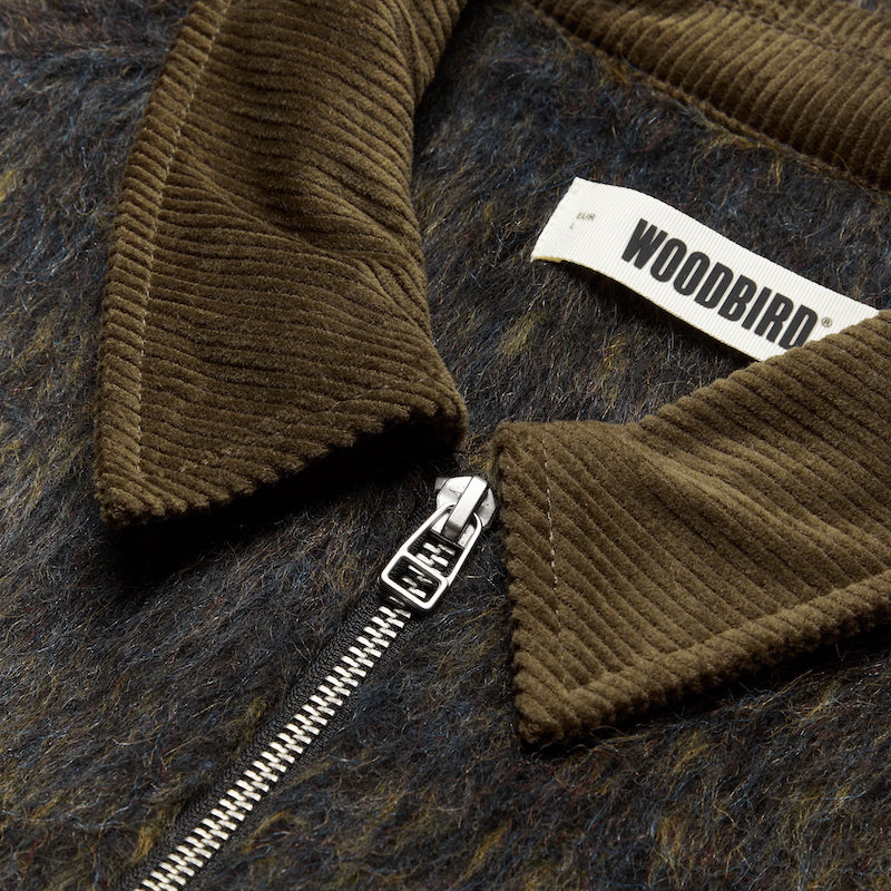 WBBlade hairy zip jacket - dark olive