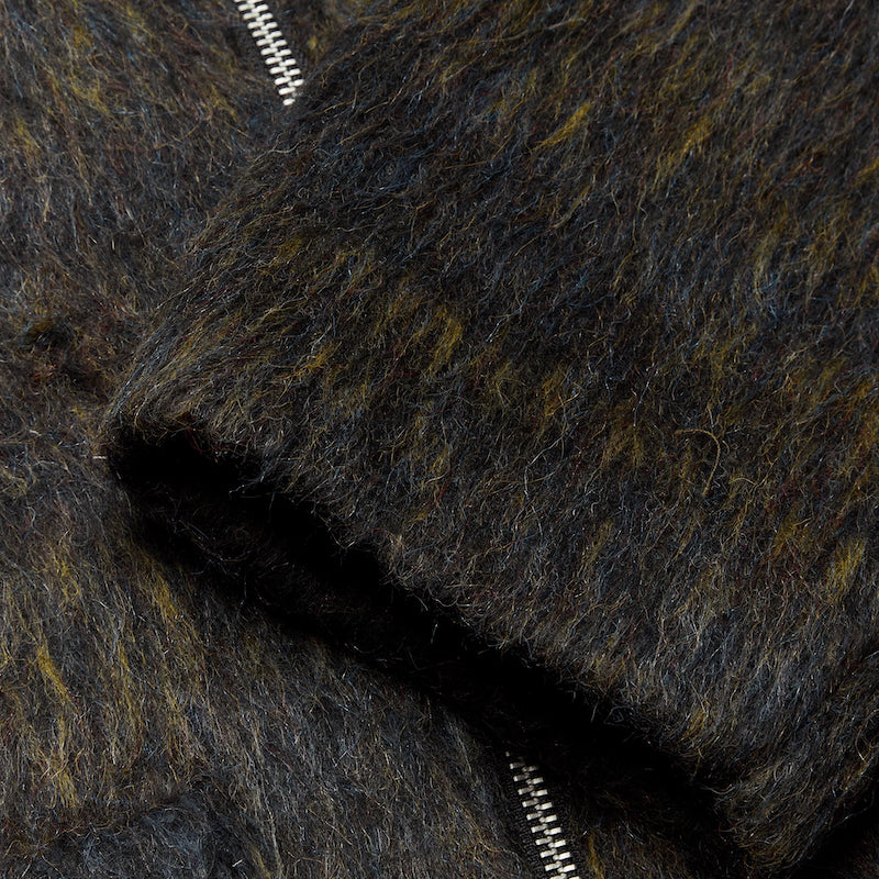 WBBlade hairy zip jacket - dark olive