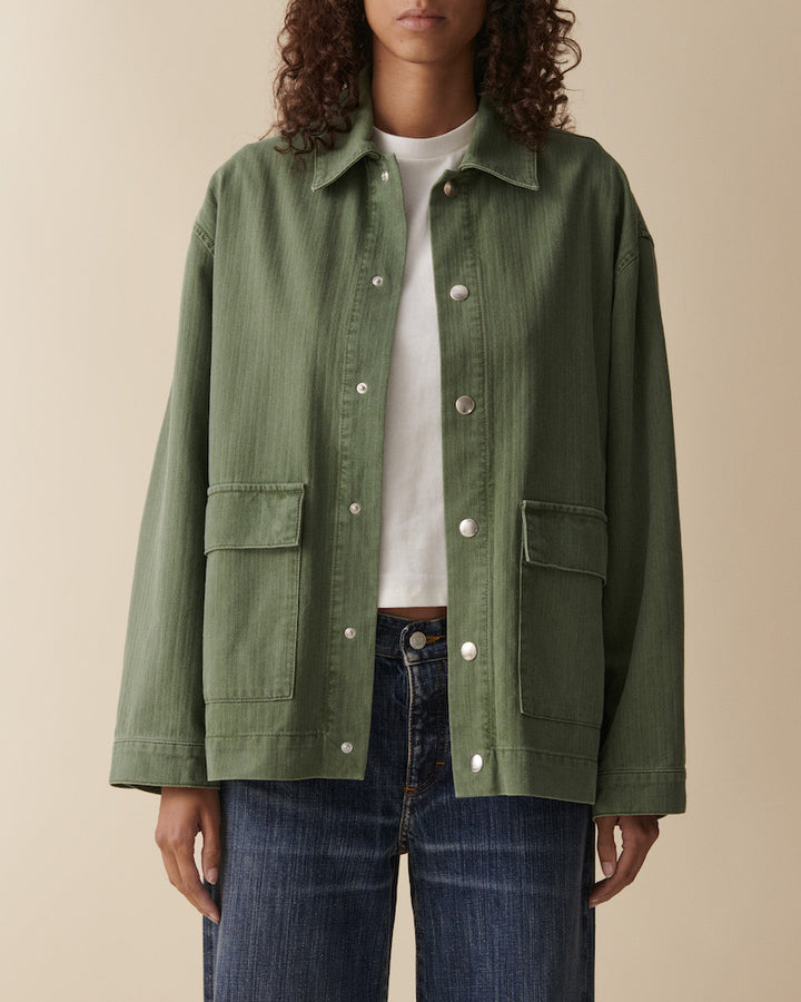 Colette - chevron green