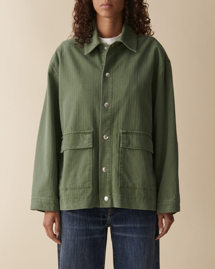 Colette - chevron green