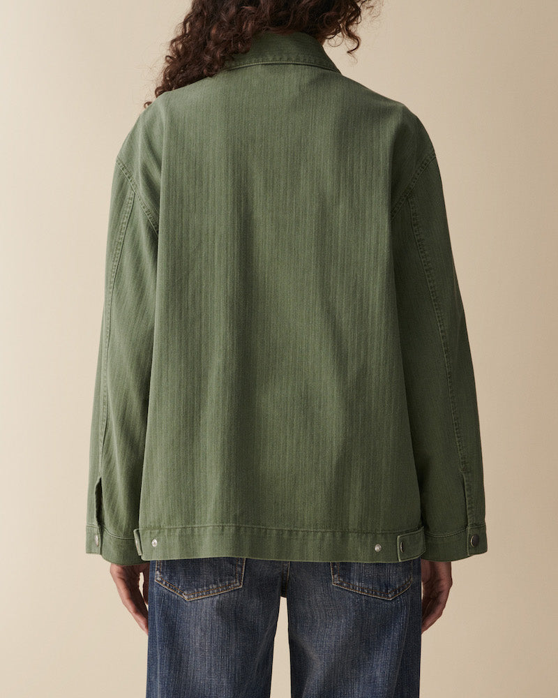 Colette - chevron green
