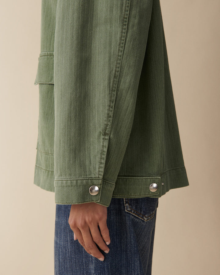 Colette - chevron green