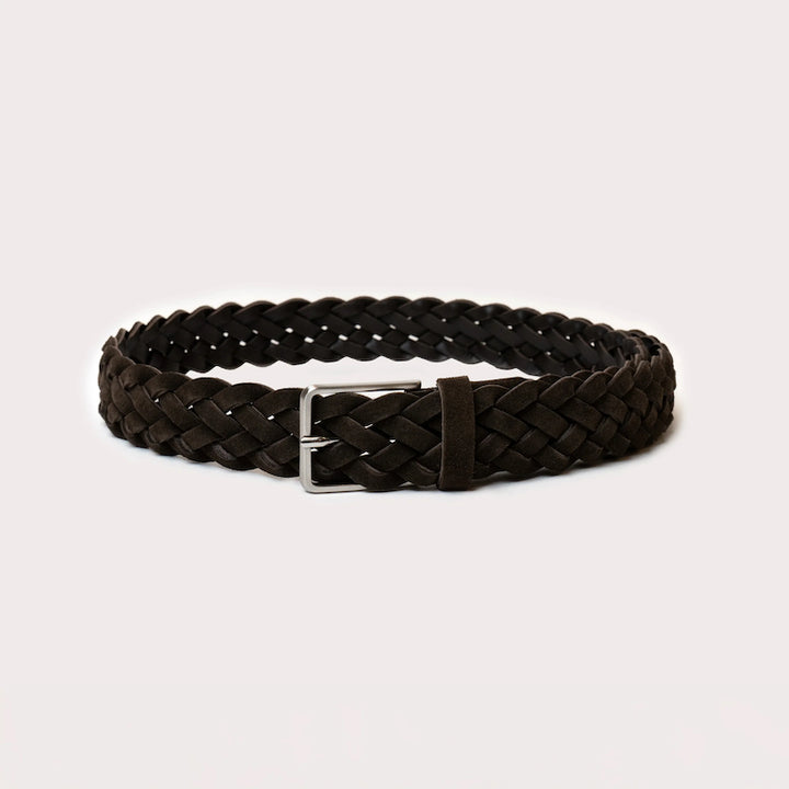 Lavaredo braided suede belt - brown