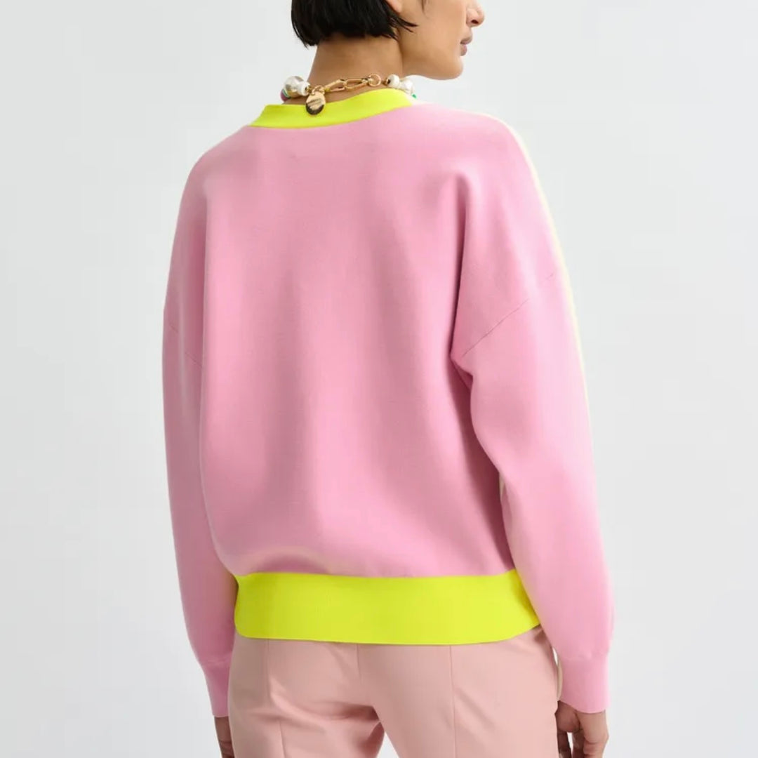 Jicolor tricolour cardigan - multi