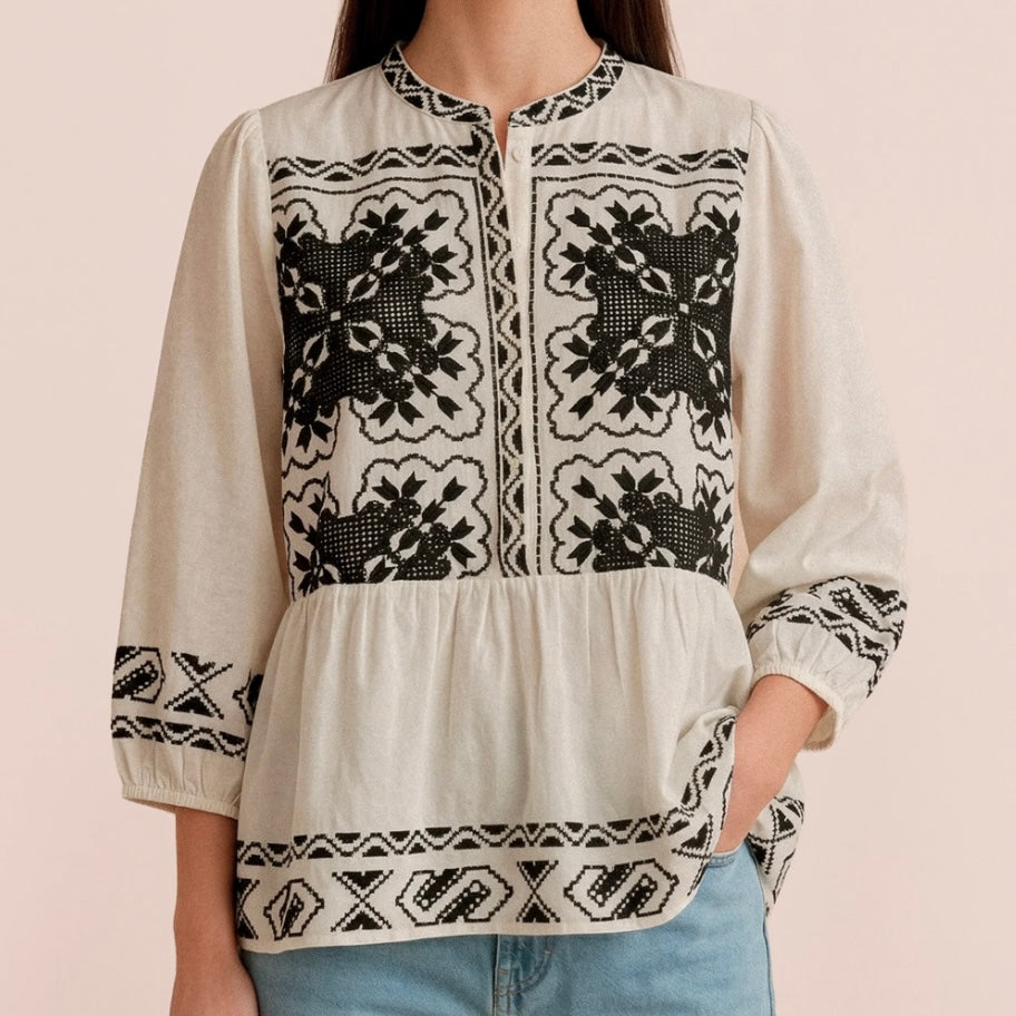 MadjaGO Blouse - Creme