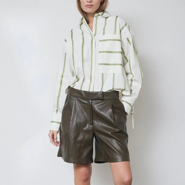GittCC Pleat Shorts - Army