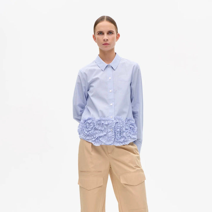 Mariel Shirt - Blue Heron Stripe