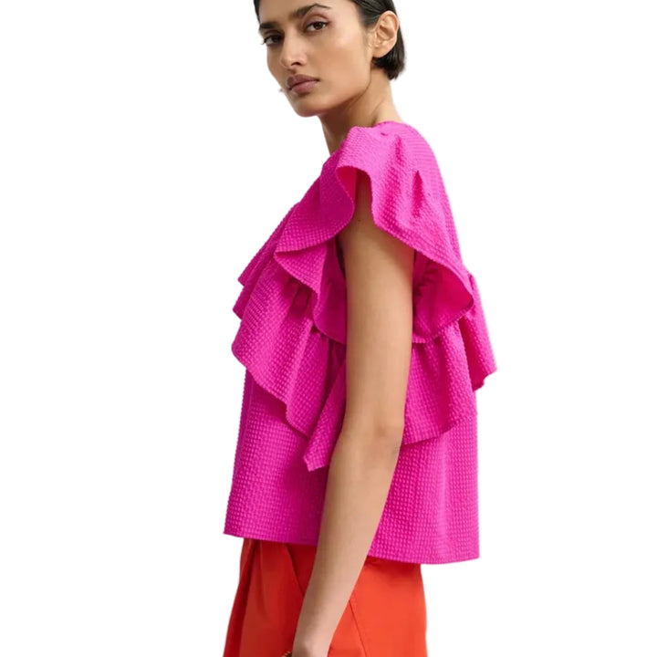Joojoo ruffle top - pink