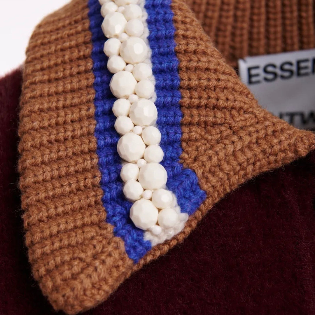 Kamore Knit Jacket - Burgundy