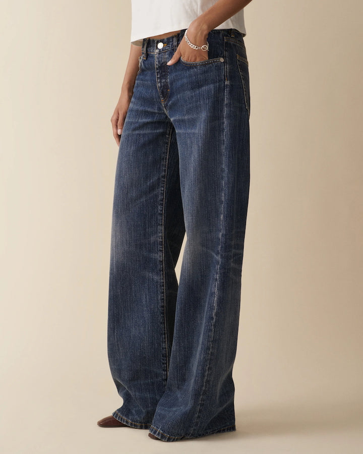 Kyoto- dark blue righe