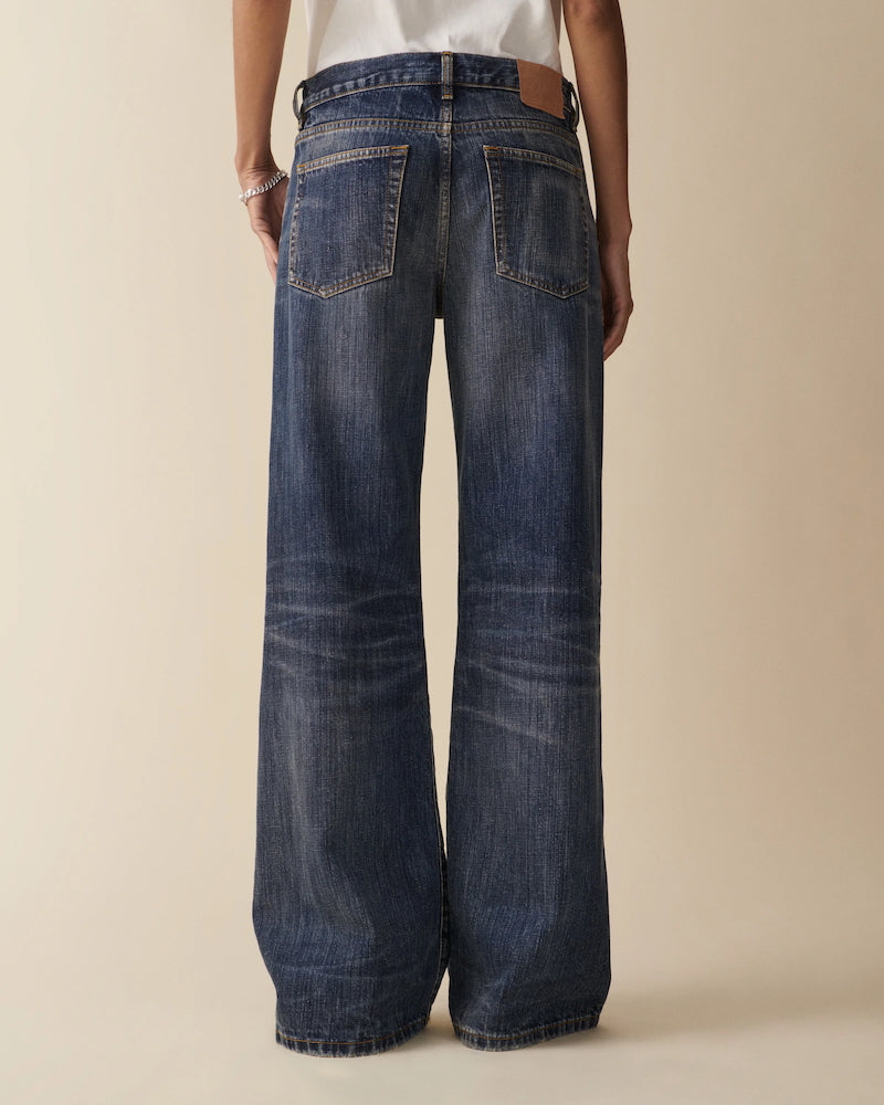 Kyoto- dark blue righe