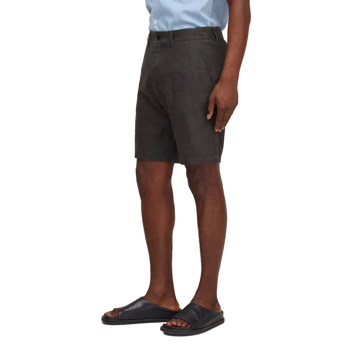 Aden linen 1454 shorts - dark army