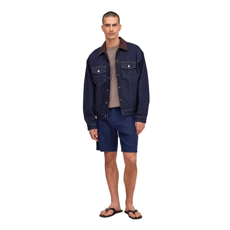 Aden linen 1454 shorts - navy