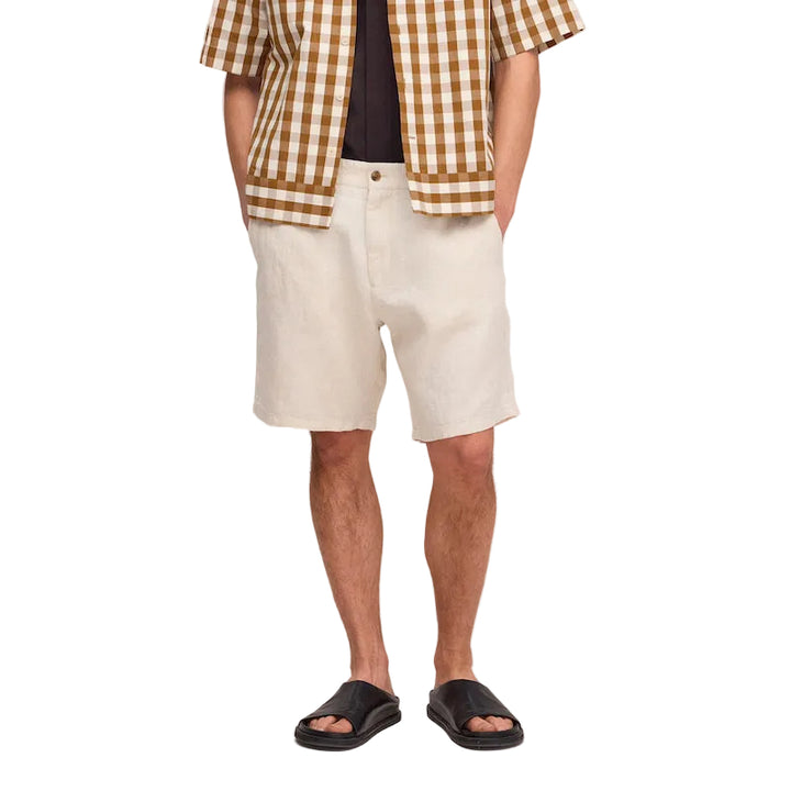 Aden linen 1454 shorts - oat