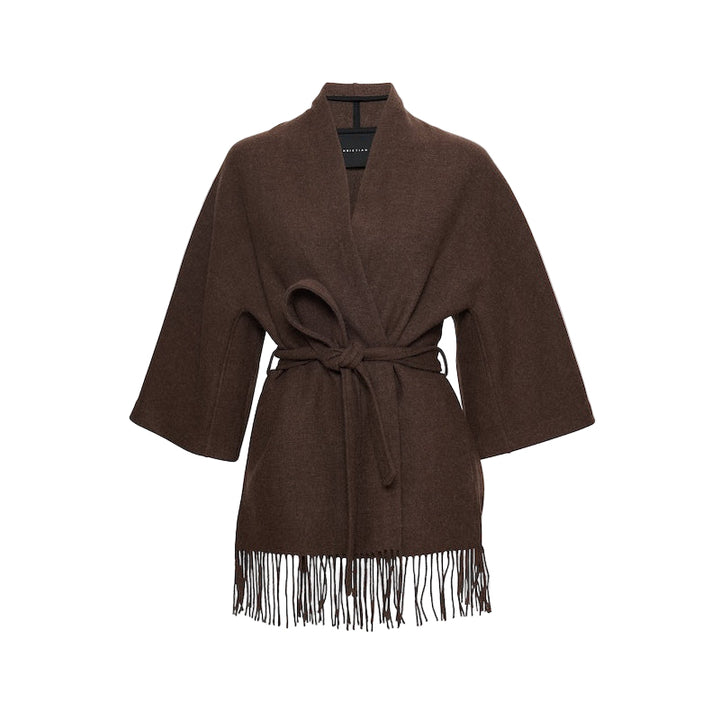 Akila lambswool jacket - brown