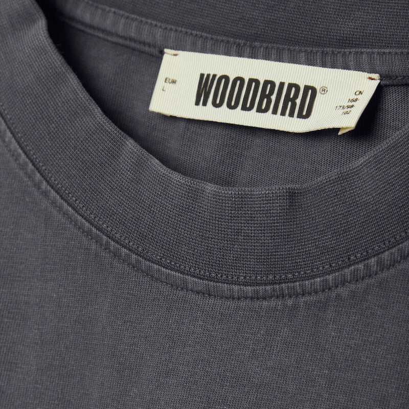 Baine washed tee - washed state blue