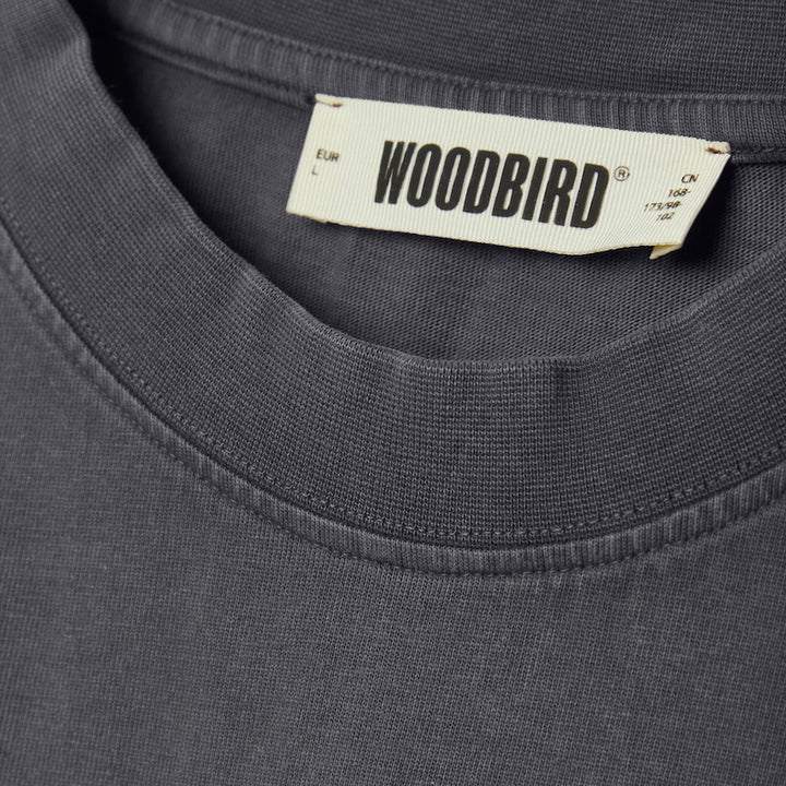 Baine washed tee - washed state blue