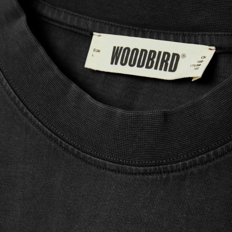 Baine washed tee - washed black