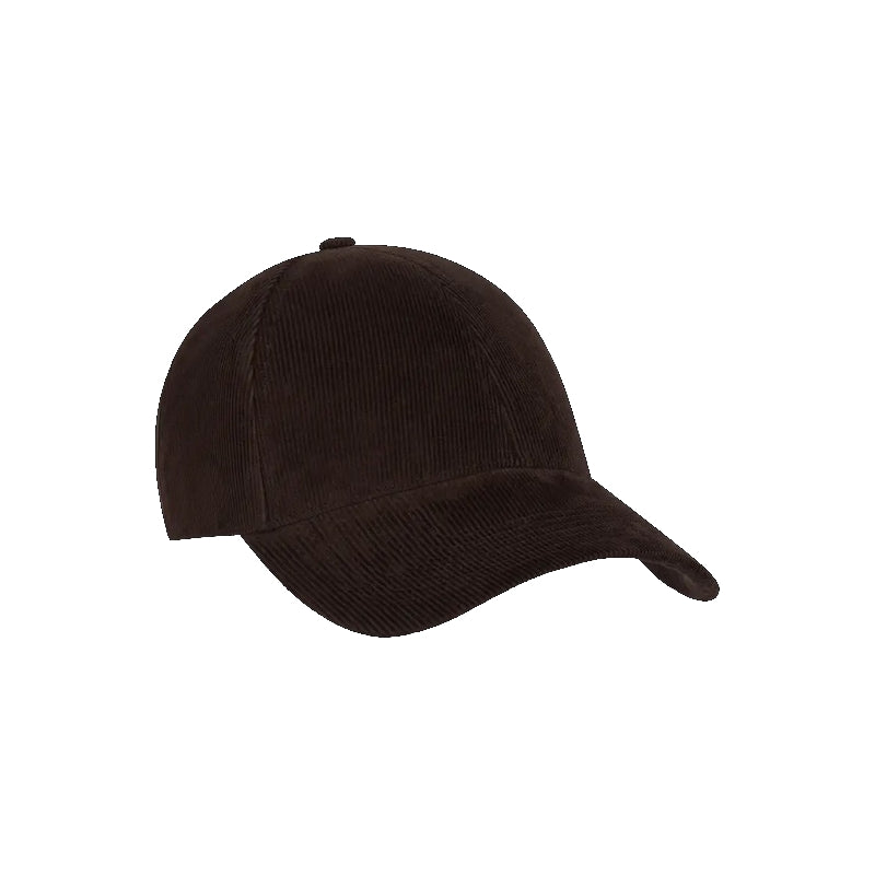 Corduroy baseball cap - mocha brown
