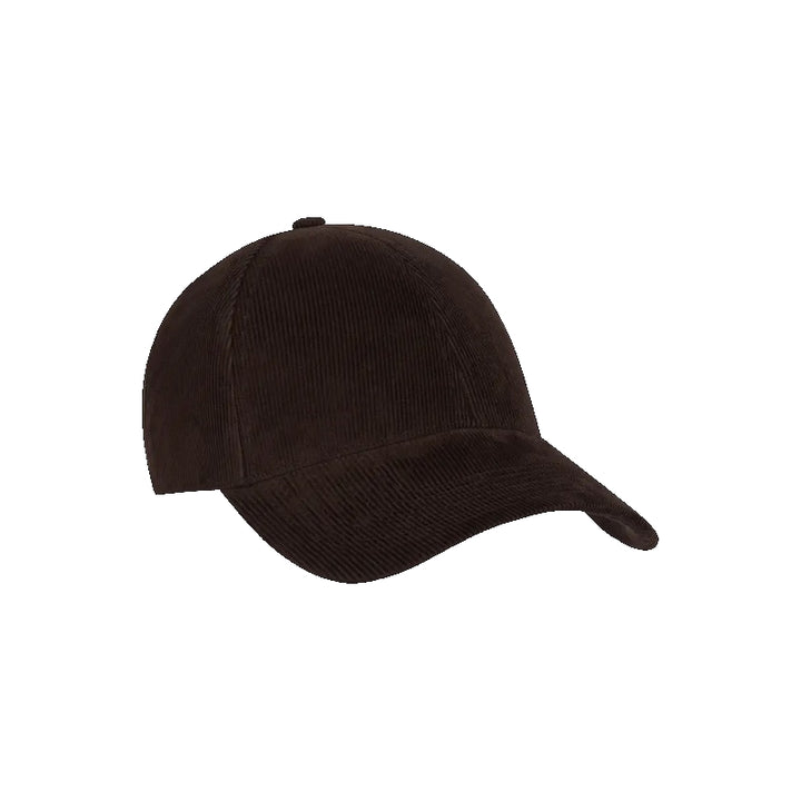 Corduroy baseball cap - mocha brown