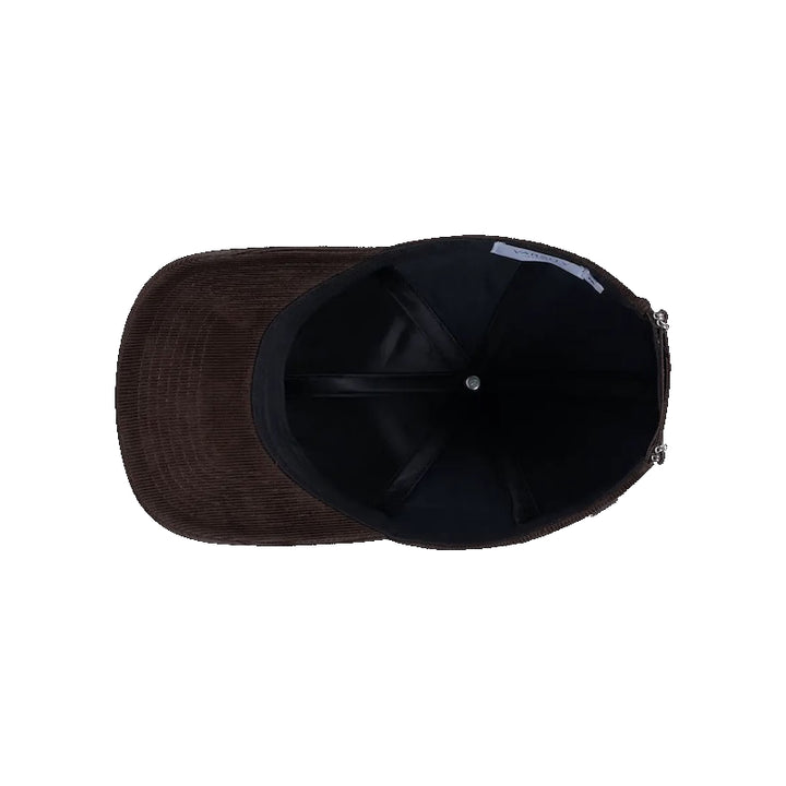 Corduroy baseball cap - mocha brown