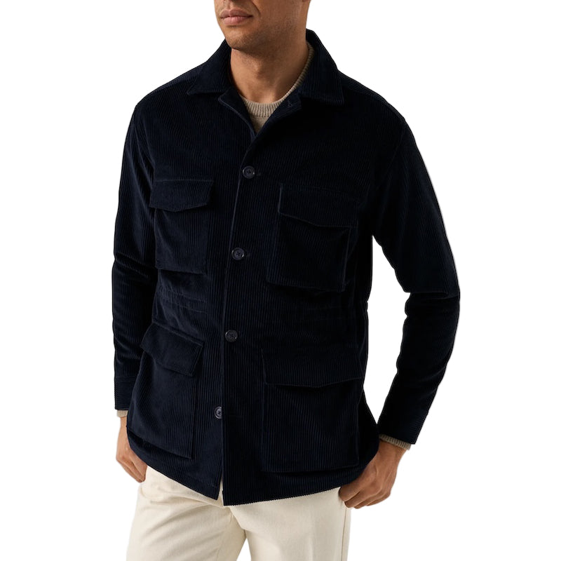 Corduroy Fieldjacket  - navy