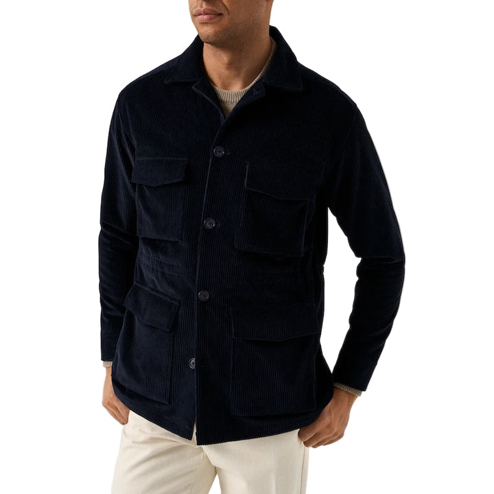 Corduroy Fieldjacket  - navy