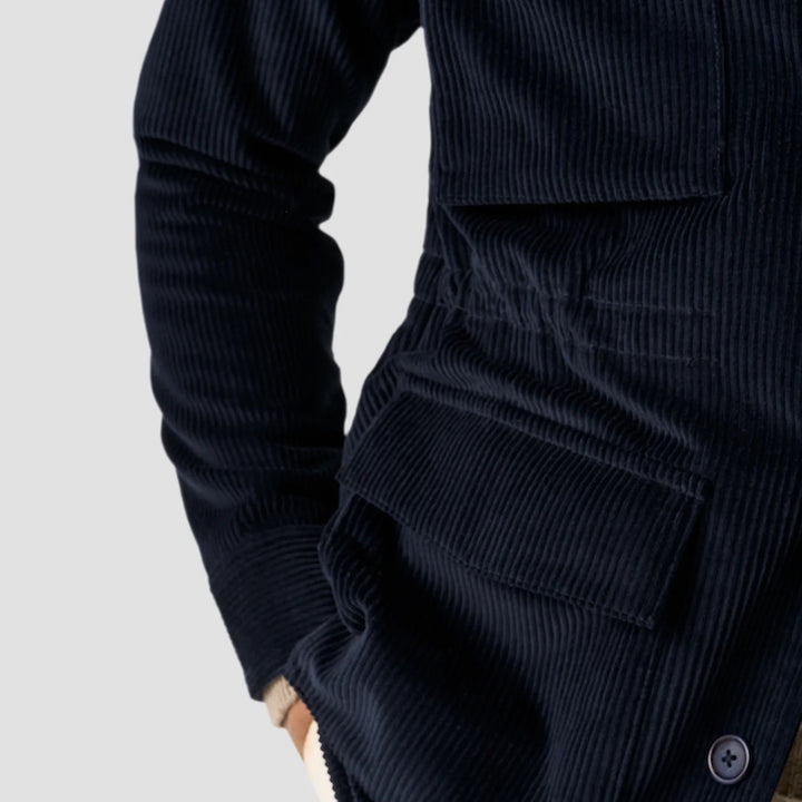 Corduroy Fieldjacket  - navy