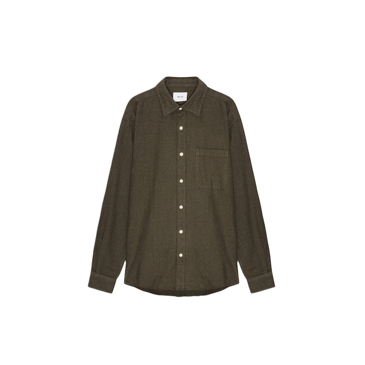 Deon flannel shirt - dark army