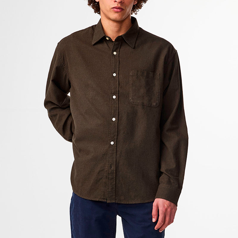 Deon flannel shirt - dark army