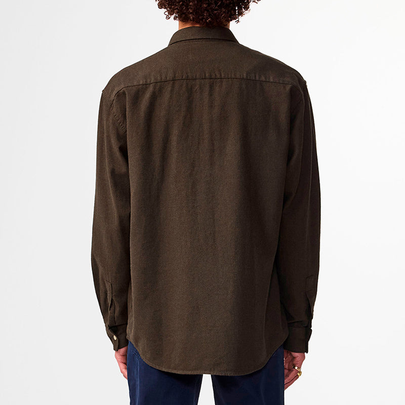 Deon flannel shirt - dark army