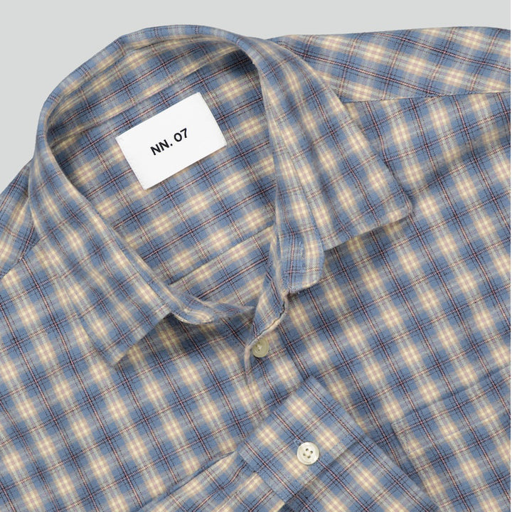 Deon flannel shirt - blue check