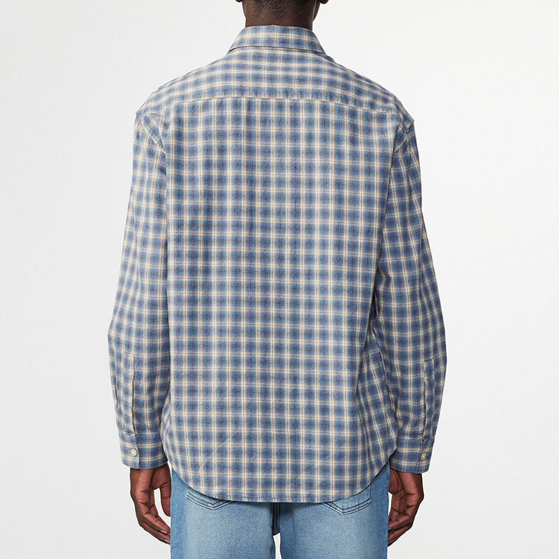 Deon flannel shirt - blue check