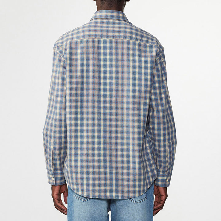 Deon flannel shirt - blue check