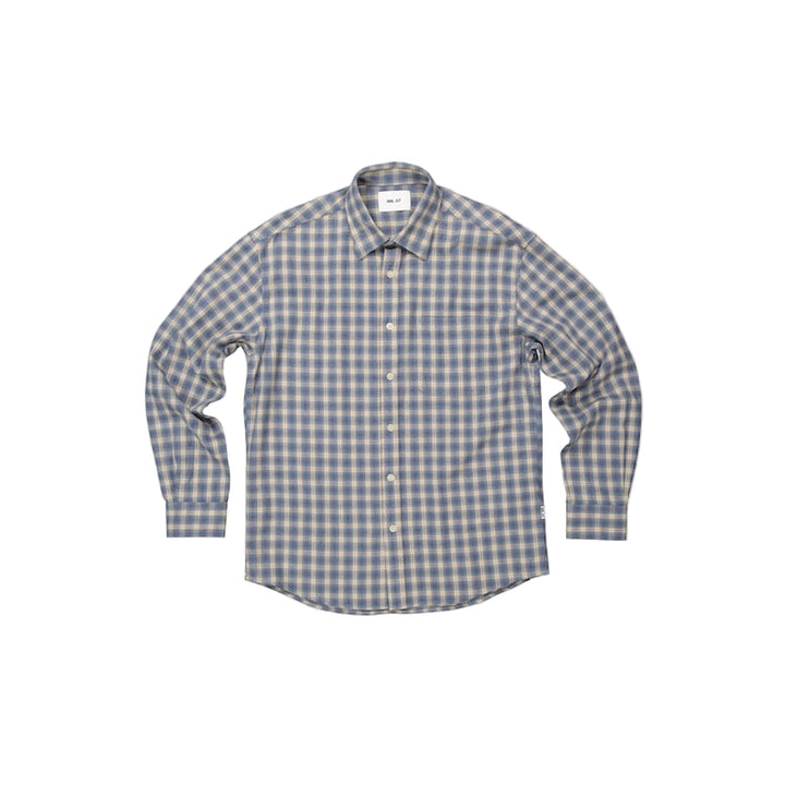 Deon flannel shirt - blue check