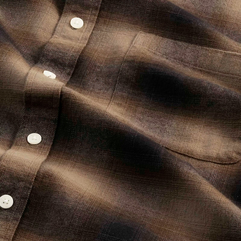 Deon flannel shirt - black check