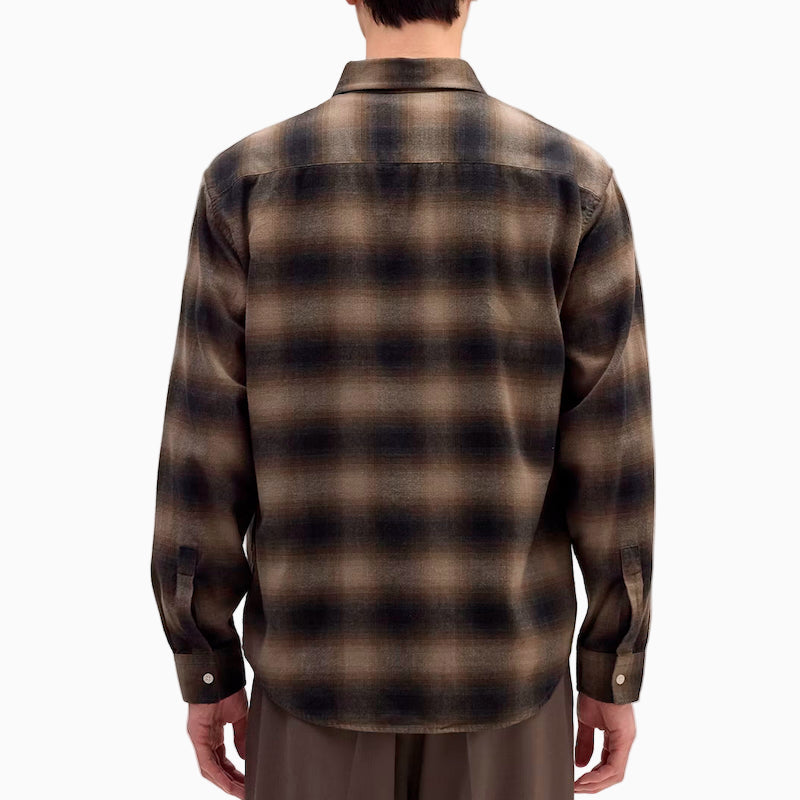 Deon flannel shirt - black check