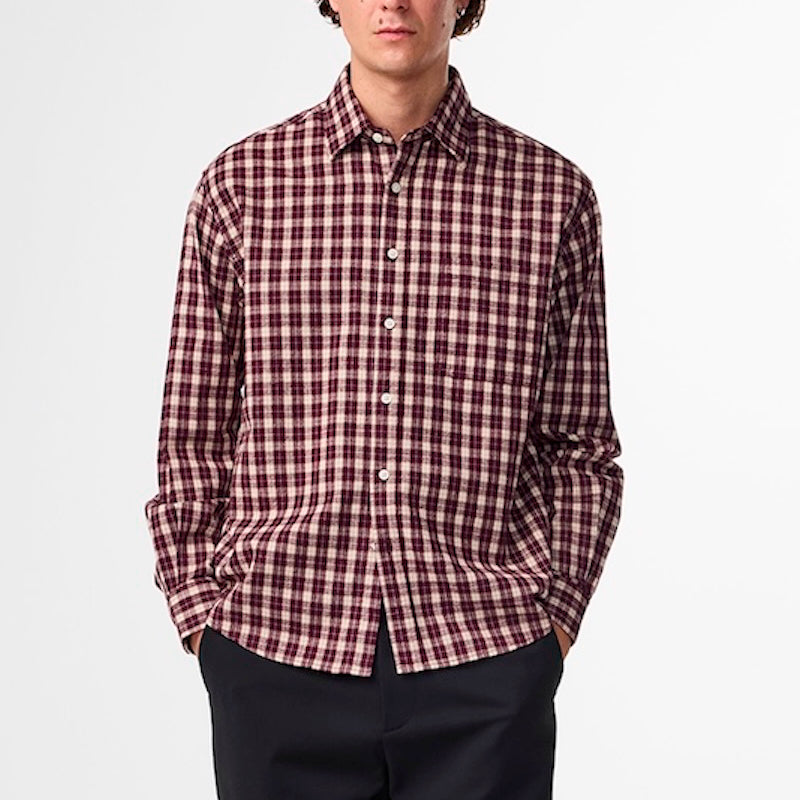 Deon flannel shirt - wine check