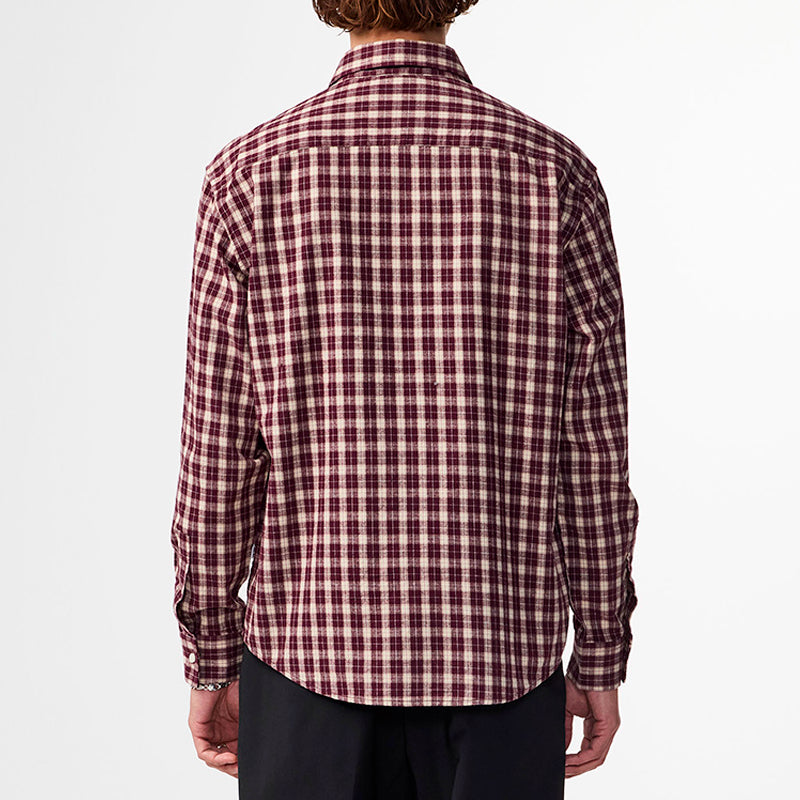 Deon flannel shirt - wine check