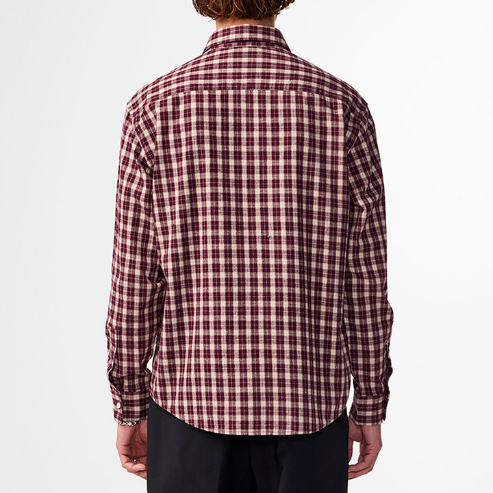 Deon flannel shirt - wine check