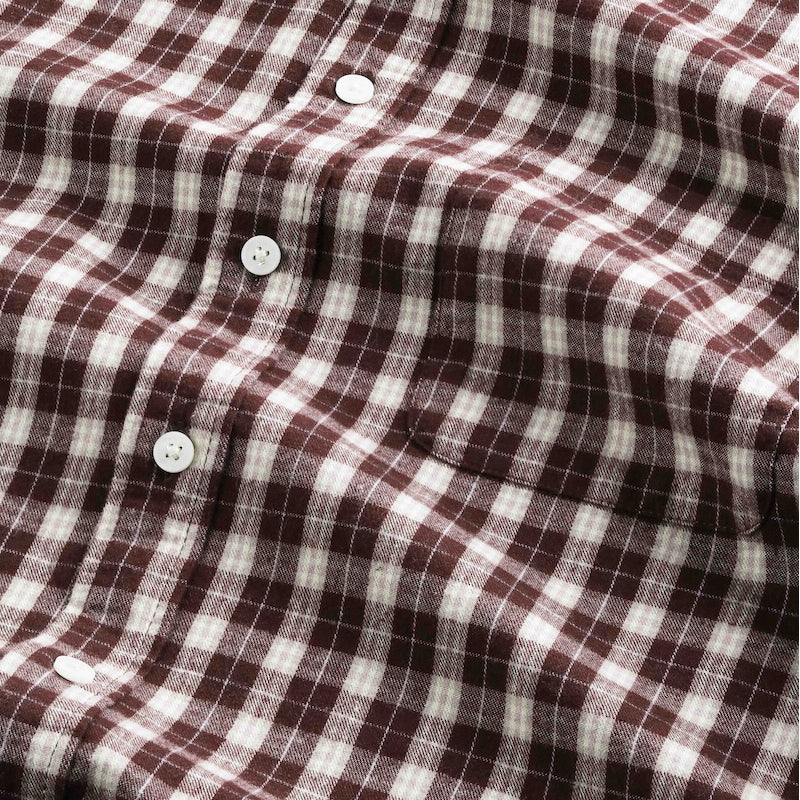 Deon flannel shirt - wine check