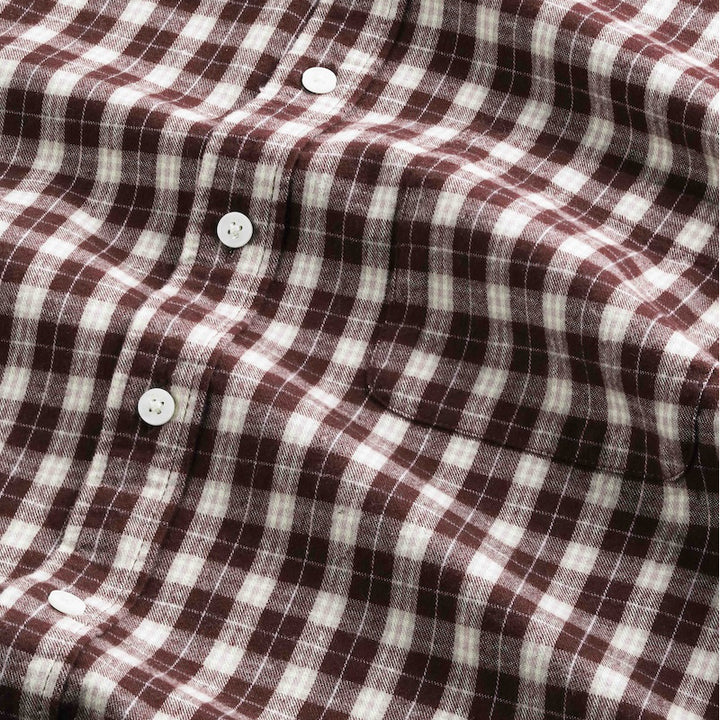 Deon flannel shirt - wine check