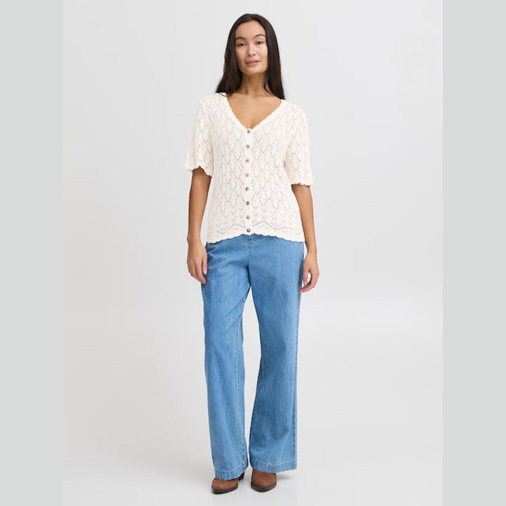 IREstel stickad cardigan - birch