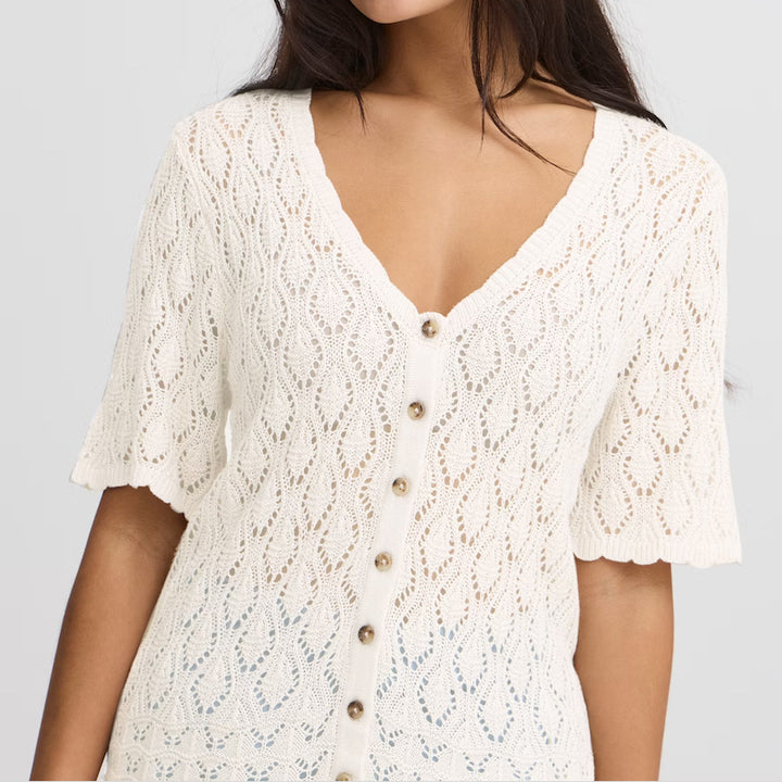 IREstel stickad cardigan - birch
