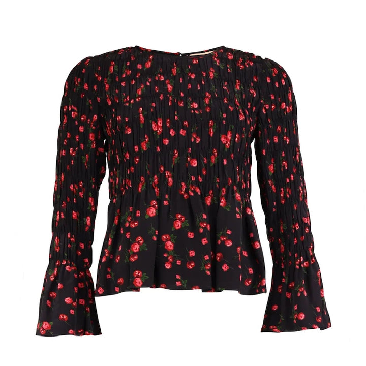 Bohemian smocking top - flourishing