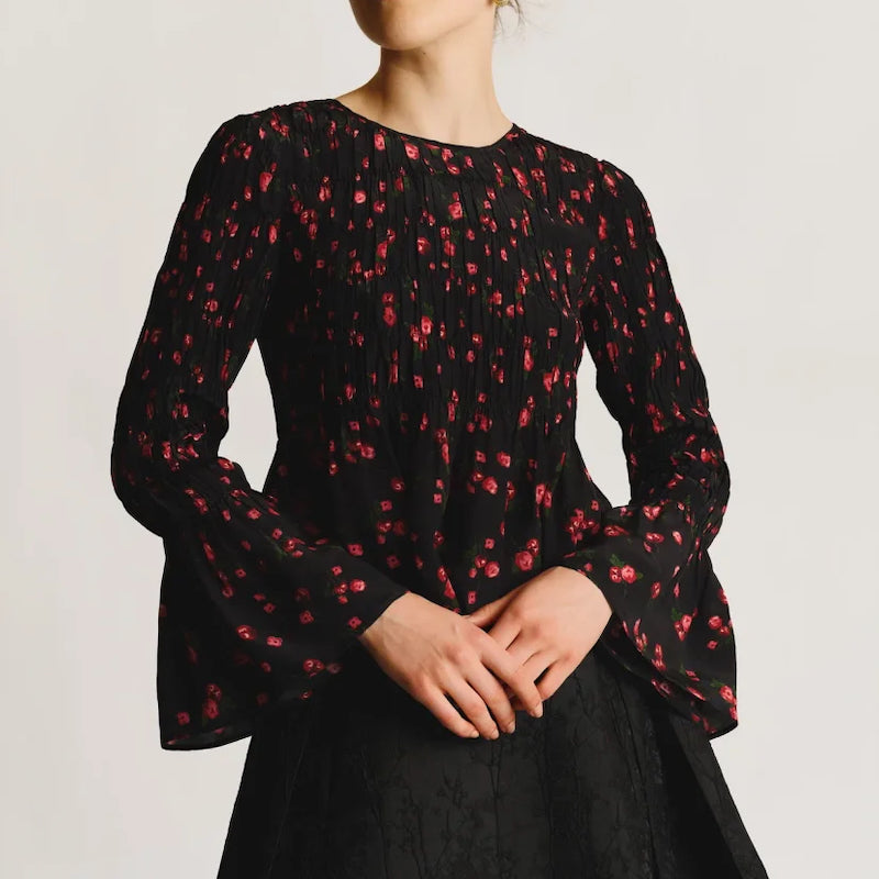 Bohemian smocking top - flourishing