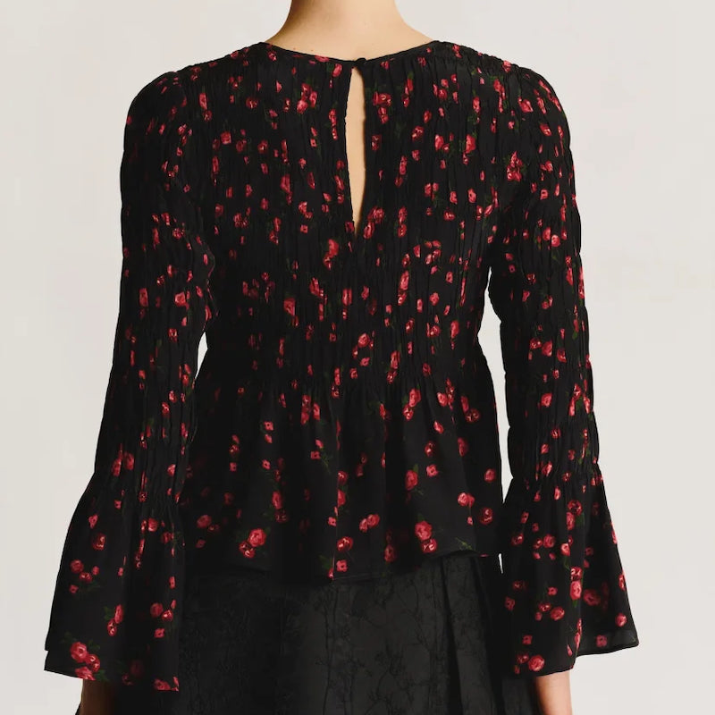 Bohemian smocking top - flourishing